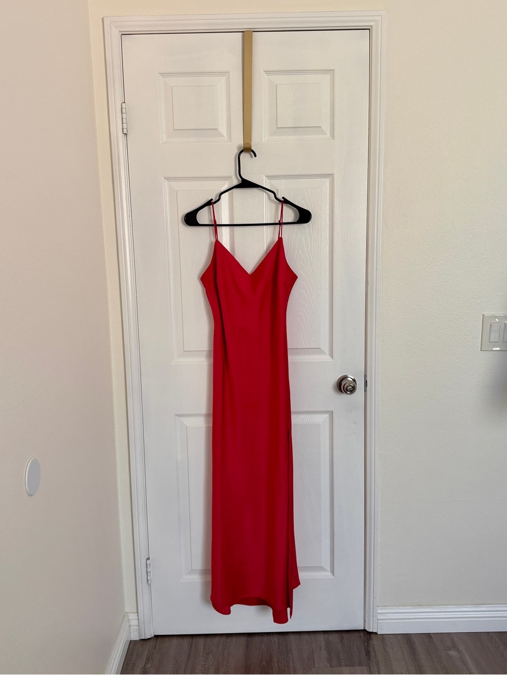 G by Guess Red Spaghetti Strap Maxi Slip Dress